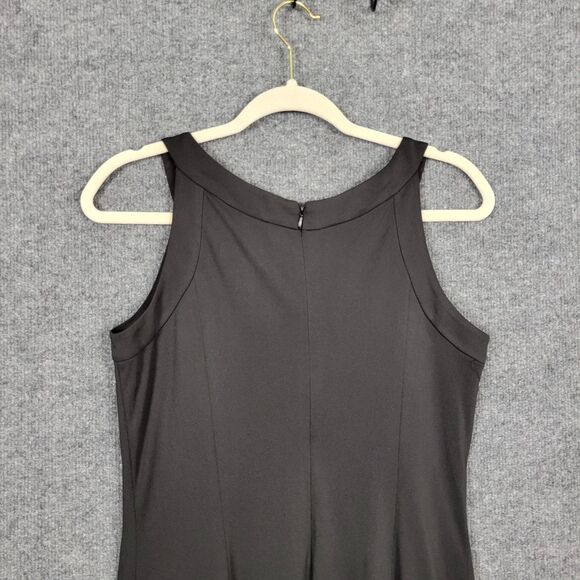 NWT CATHERINE MALANDRINO Black Sleeveless Fit & Flare Cocktail Dress SIZE 8 - Picture 5 of 12